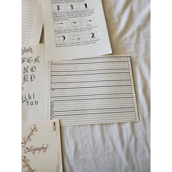 Ken Brown Calligraphy Practice Pad 8.5x11" With Additional Styles On More Sheets - Picture 6 of 7